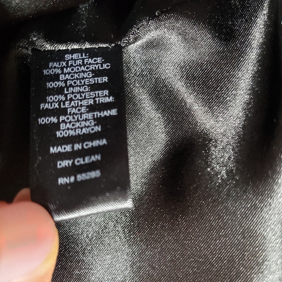 Express Faux Fur Coat Special Edition Bordeaux Teddy Bear Fleece Jacket - Picture 11 of 12